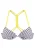 VENICE BEACH Bikinitop  geel / zwart / wit