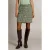 Ivy Beau tweed korte rok met print – groen