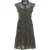 Dreimaster Blouse jurk Dames Zwart Veelkleurig