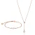 Ketting en armband set Amelia Parker Raindrop
