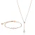 Ketting en armband set Amelia Parker Raindrop