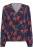 Blouse met lange mouwen Regular fit Midnight / Red Flowers floral