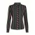 King Louie gestreepte blouse – zwart