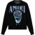 Amiri Crystal Ball Design zwarte gebreide trui