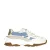 DWRS BONNEY denim chunky leren sneakers goud