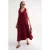 Mouwloze V-hals Muslin Midi Jurk met Zakken