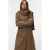 VERO MODA geruite wintermantel met ceintuur en wol – bruin