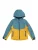 TROLLKIDS Outdoorjas ‘Kristiansand’  cyaan blauw / mosterd