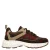 Manfield chunky leren sneakers – bruin