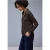 Street One Dames Shirt met een blouse-look in Bruin