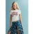 Desigual denim wikkelrok met patches blauw