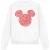 Disney Unisex volwassen mickey mouse hart oren silhouet valentijnsdag sweatshirt