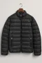 GANT Regular Fit Gewatteerd jack zwart, Effen