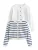 Next Gebreid vest  donkerblauw / wit