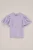 WE Fashion – Meisjes T-shirt met embroideries – Regular fit – Lila – Katoen –