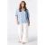 MS Mode geruite blouse Plus Size – blauw