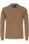 Redmond Casual Trui ronde hals bruin, Effen