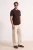 TRENDYOL MAN Heren Bruin Effen Kort Regular fit Poloshirts