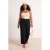 Trendyol Curve Dames Zwart Effen Wijde pijp Hoge taille Grote maten Jeans