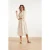 Smashed Lemon Gestreepte maxi-jurk met tailleceintuur |