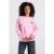 America Today sweater met backprint – roze