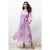 Trendyol Modest Dames Roze Bloemen Maxi Lang Casual A-lijn Modest Jurken