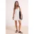 TRENDYOLMİLLA Dames Ecru Effen Kort / Mini Mouwloos Skater Jurken
