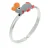 Orphelia Dames 925 Sterling Zilveren Ring – Zilver ZR-3805