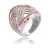 Orphelia Dames 925 Sterling Zilveren Ring – Zilver/Roze ZR-7447