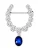 Victoria Hyde Broche  saffier / zilver
