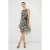 Mouwloze jurk van chiffon met print en ruches