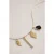White Stuff Multi Cluster Necklace Gold Tone Metallic