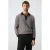 Mango Man regular fit gebreide geruite trui – donkerrood