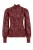 WE Fashion – Dames top met print – Regular fit – Bordeauxrood – Katoen –