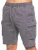 Enzo | Cargoshort voor heren – grijs