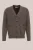 WE Fashion – Heren slim fit vest van wolmix – Regular fit – Taupe –