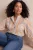 Trendyol Curve Dames Blauw Gestreept Lang Oversized Grote maten Overhemden