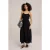 We Fashion Dress Mid Length Black