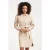 Smashed Lemon Faux leather jurk met tailleceintuur |
