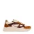 Sacha leren chunky sneakers beige/cognac