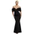 Damesjurk Goddiva Off The Shoulder Draped