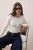 TRENDYOLMİLLA Dames Ecru Grafisch Lang Getailleerd Blouses