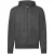 Fruit of the Loom Heren Classic Heather Hooded Jacket (Donkere Heide Grijs)
