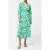 French Connection Islanna Long Sleeve Belted Midi Dress Jellybean/white