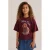 WE Fashion T-shirt met print – donkerrood