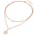 Valero Pearls Ketting  rose-goud / transparant / parelwit