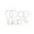 Damesoorbellen Urban Classics Basic (x6)