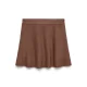 VERO MODA gebreide korte plooirok – bruin