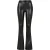 Urban Classics Synthetic Leather Flared Pants Black