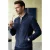 Heren Navy Geit Suède Leren Harrington Biker Jas – Rug